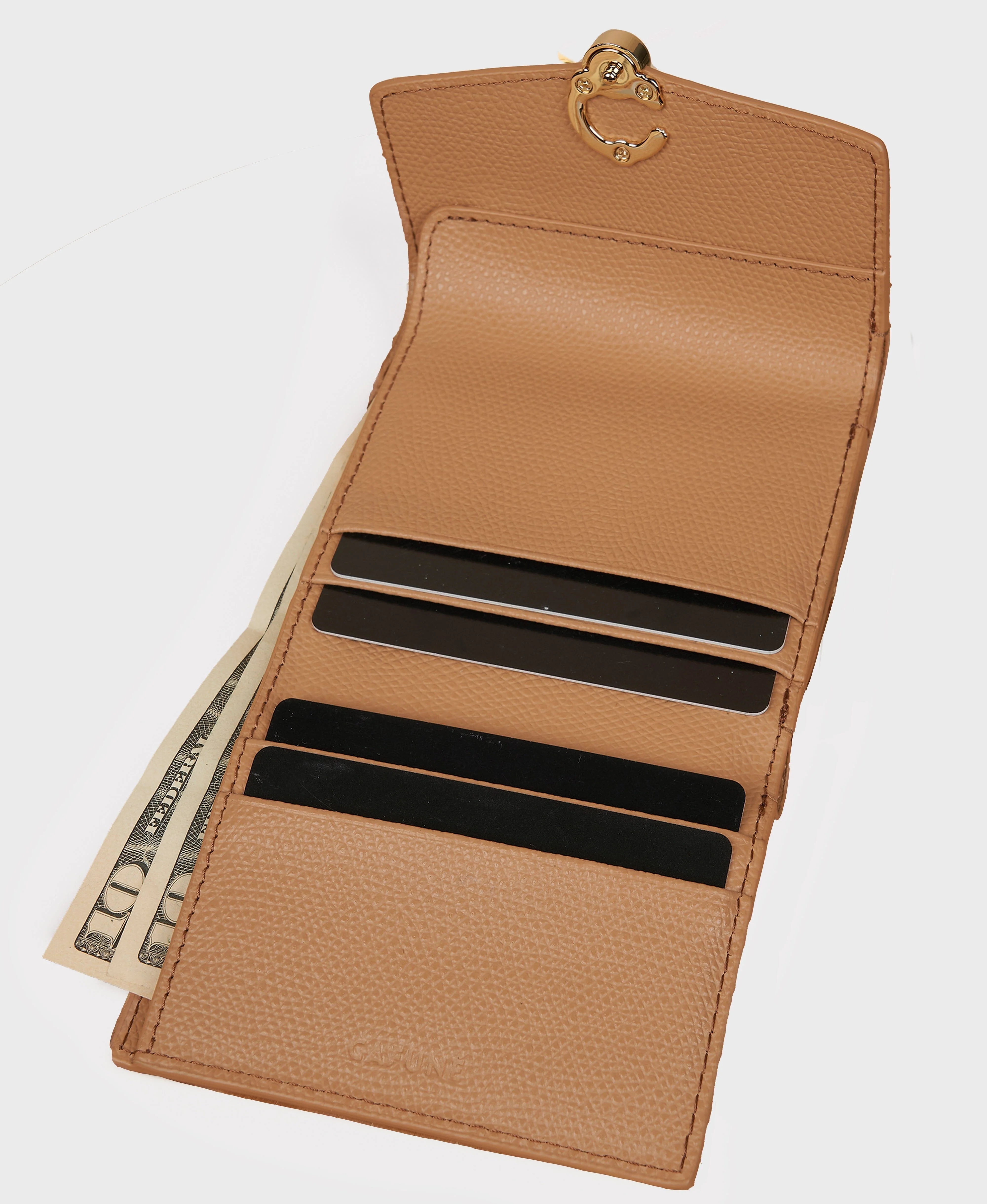 Double-C Wallet - Camel - Image 3